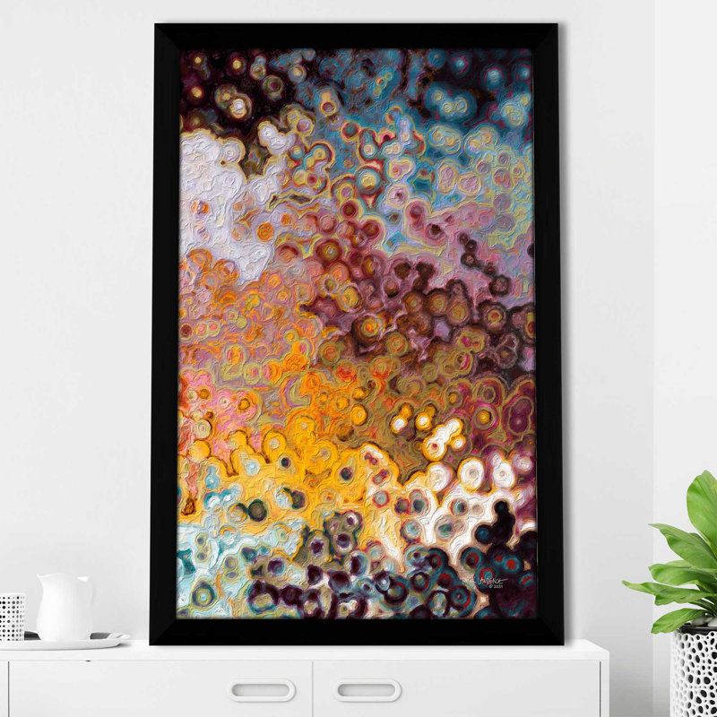 "Proverbes 16: 3 il établit mes pensées (horizontal)" par Mark Lawrence, reproduction sur acrylique, Cadre noir