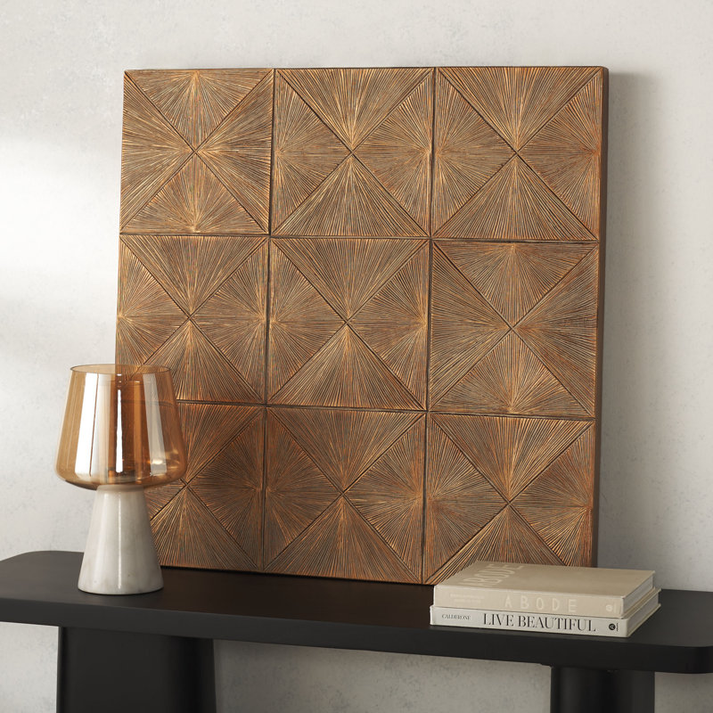 Marlow 31.5" Resin Wall Décor, Gold