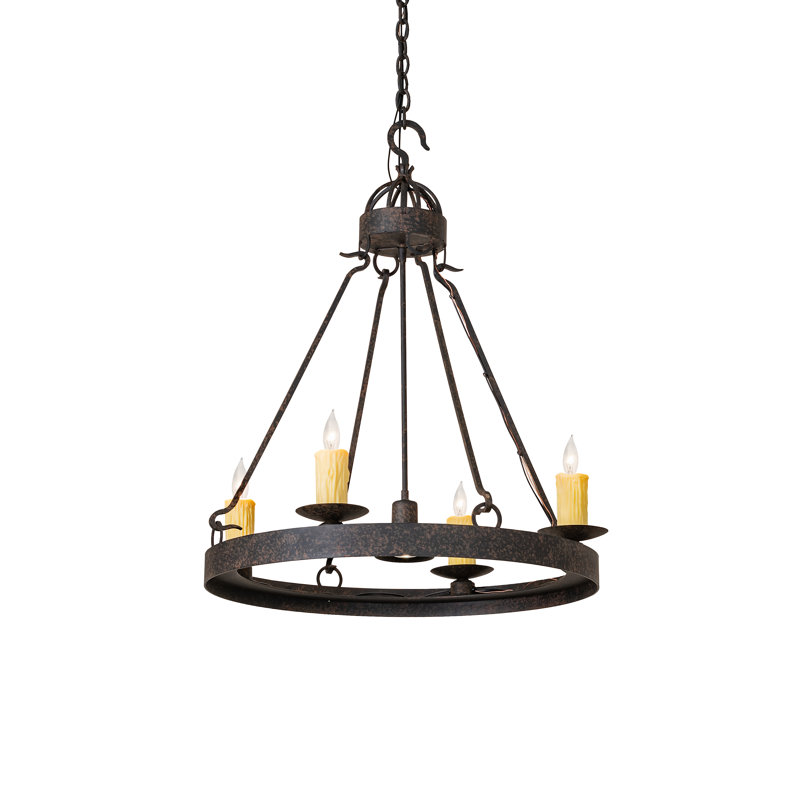 Lustre 28 lumières avec lumières de 28 po de large Lakeshore