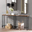 Bystrc Rustic Industrial Wooden Console Table with Storage Shelf Living Room Entyrway Furniture