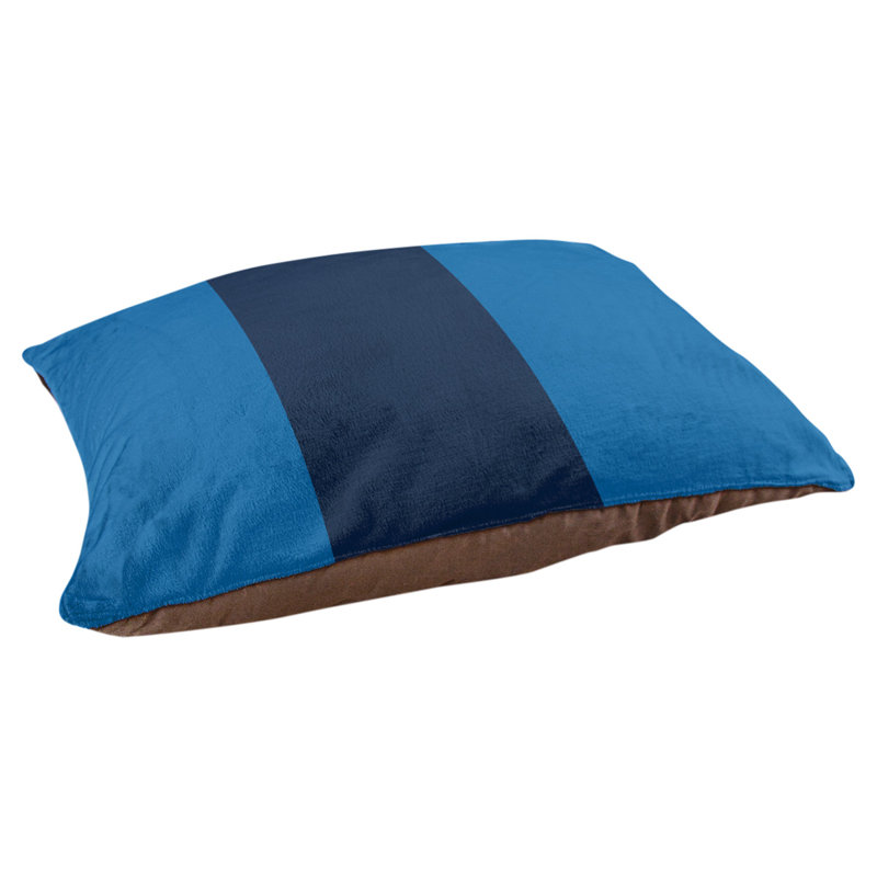 Coussin pour chien hockey Las Vegas, Grand (l 50 po x P 40 po x H 17 po), Bleu aviateur / bleu nuit polaire / bleu aviateur