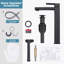High Arc Single Handle Single Hole Bathroom Faucet With Drain Kit-103560316