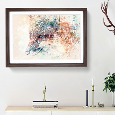Fox in Abstract - Picture Frame Painting Print
