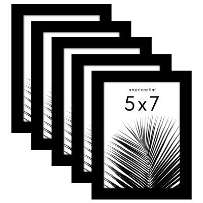 Picture Frame - Set of 5 - Photo Frame with Polished Plexiglass for Tabletop and Wall Display