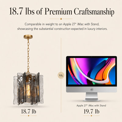 Quitman 1-Light Dimmable Pendant