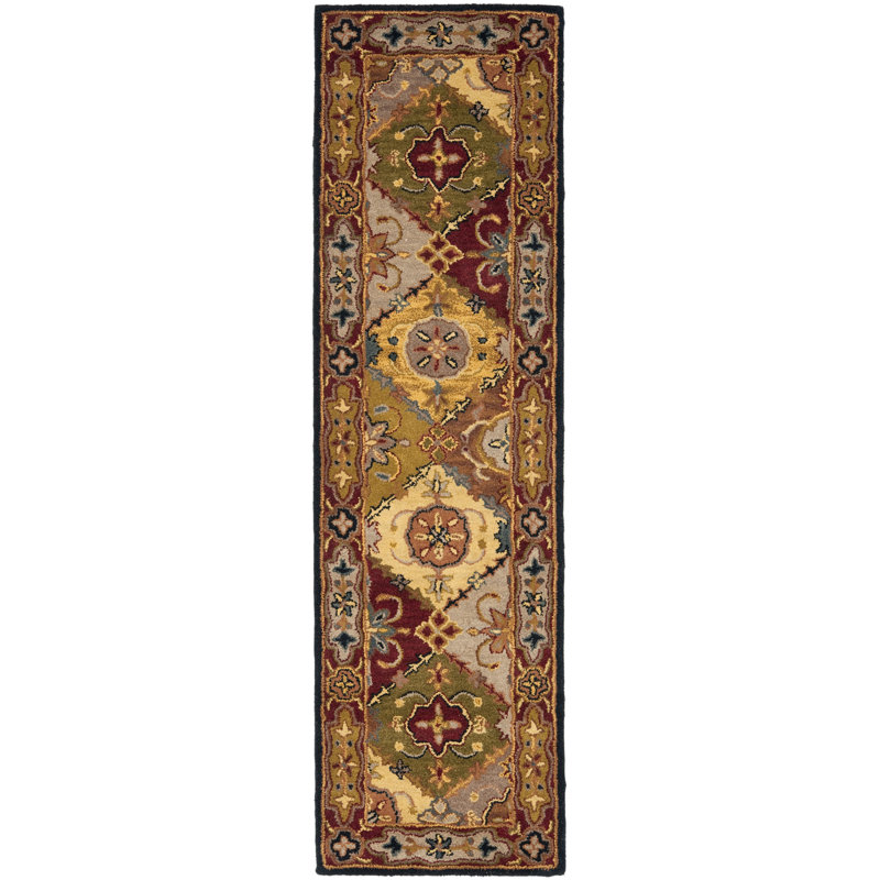 Balthrop Hand Tufted Wool Oriental Rug, Runner 2'3" x 22'