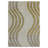 Wavy Shag Rug Hand Tufted Wool  Rug-113394007