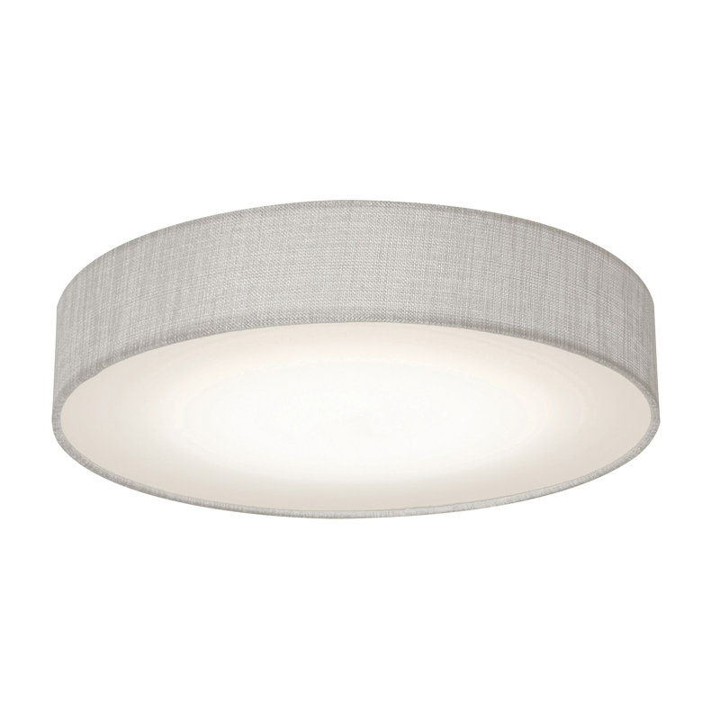 Plafonnier encastré 1 lumière Raasch, H 3,5 po x l 15 po x p 15 po, Gris