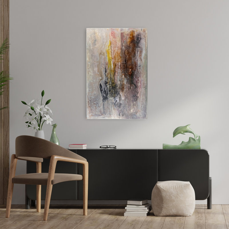 Art contemporain, art contemporain abstrait, H 36 po x l 24 po