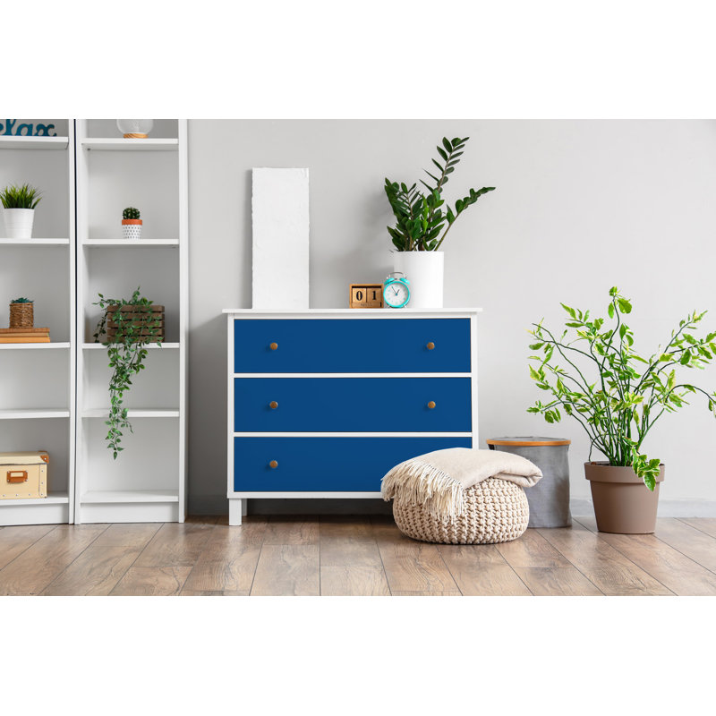 Ormand 100 cm x 50 cm Matte Peel & Stick Wallpaper Roll, Blue