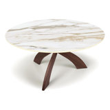 Entwine Chat Tables - Round Sintered Stone Top Table