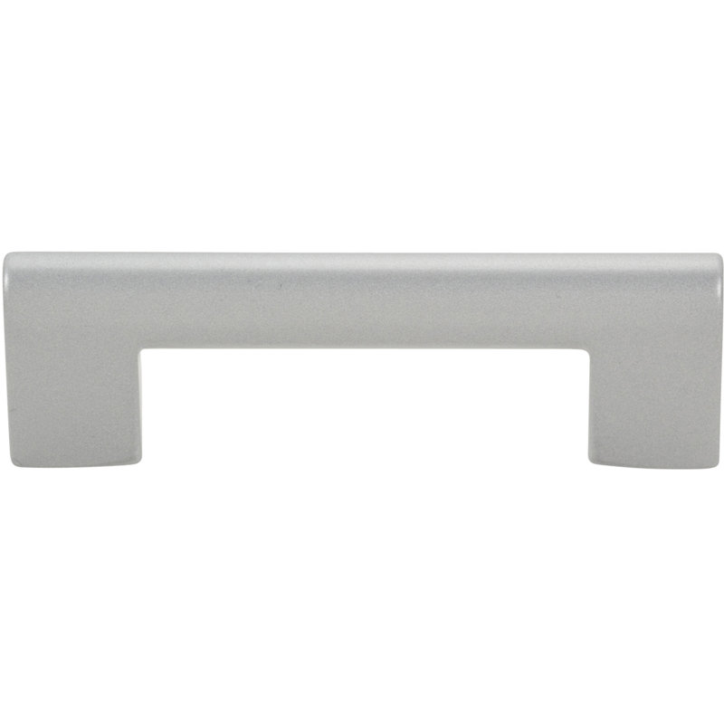 Round Rail 5 1/16" Center to Center Bar pull, 3", Matte Chrome