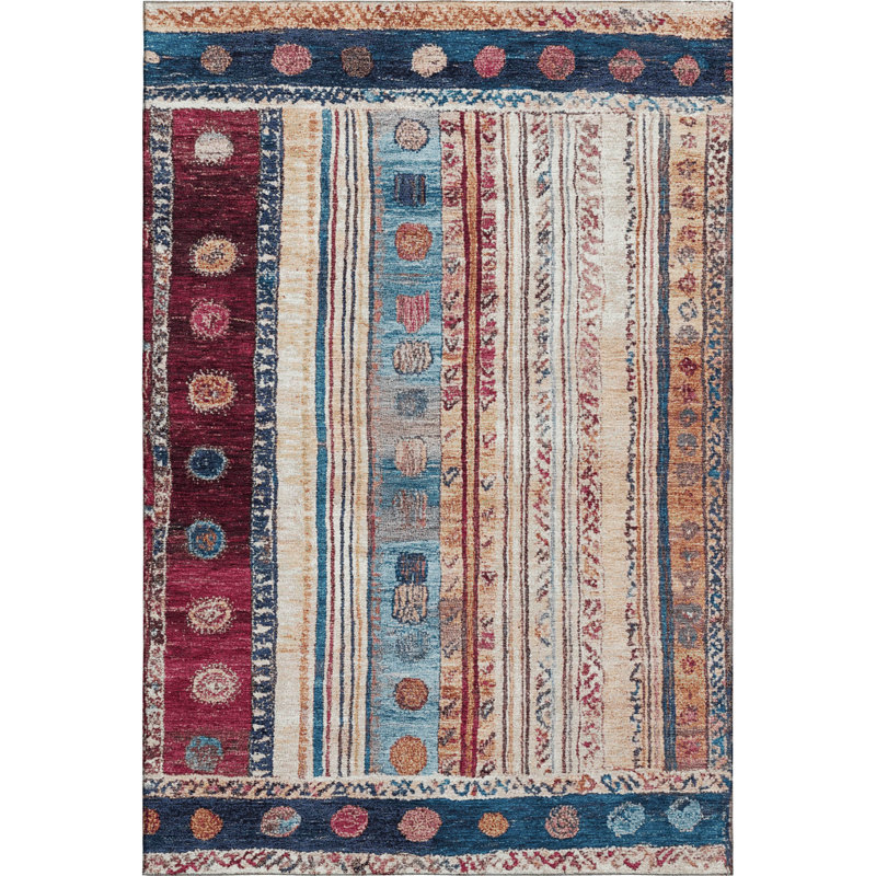 Premium Machine Washable Millbrook AMF1963 Stripes Rug, Rectangle 10' x 14'