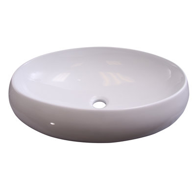 Barclay Hanover 16'' White Vitreous China Oval Bathroom Sink