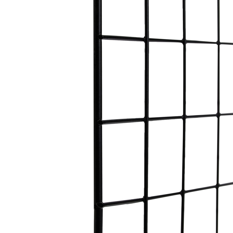 6 Cube Grid Stackable Storage Rack, Stacks Vertically And/Or Horizontally, Black