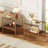 2-piece Modern End Tables Rectangle Side Table with Tempered Glass Top & MDF Storage Shelf, Living Room Accent Tables-1889556391-1889556394