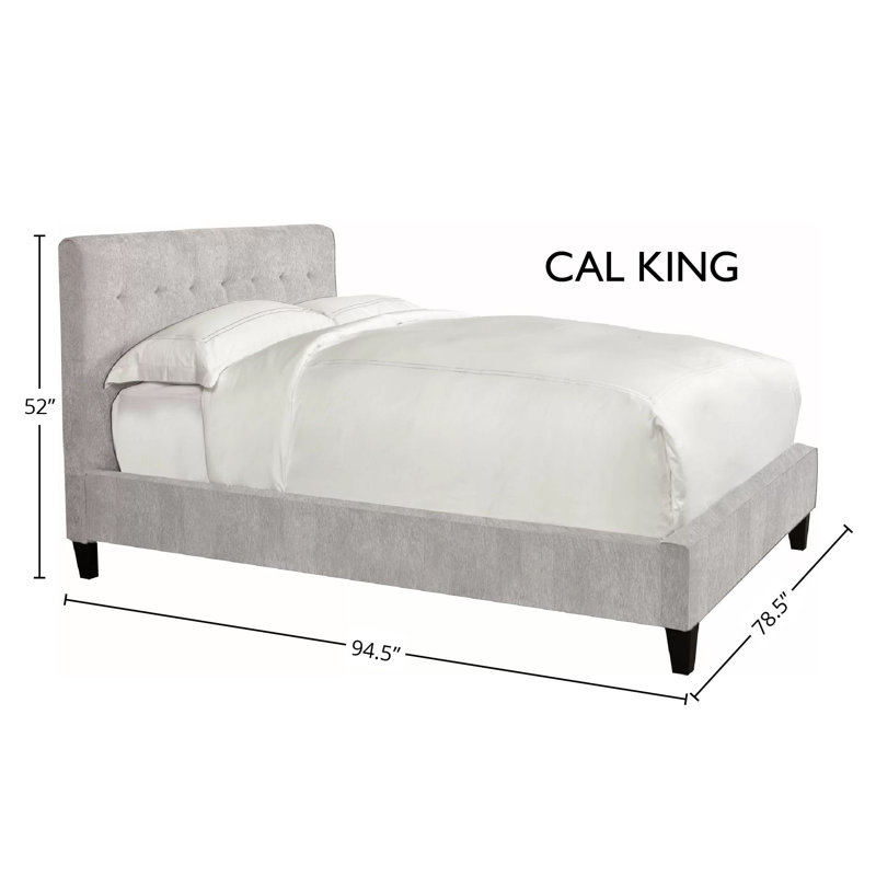 Anahis Upholstered Standard Bed, Natural, California King