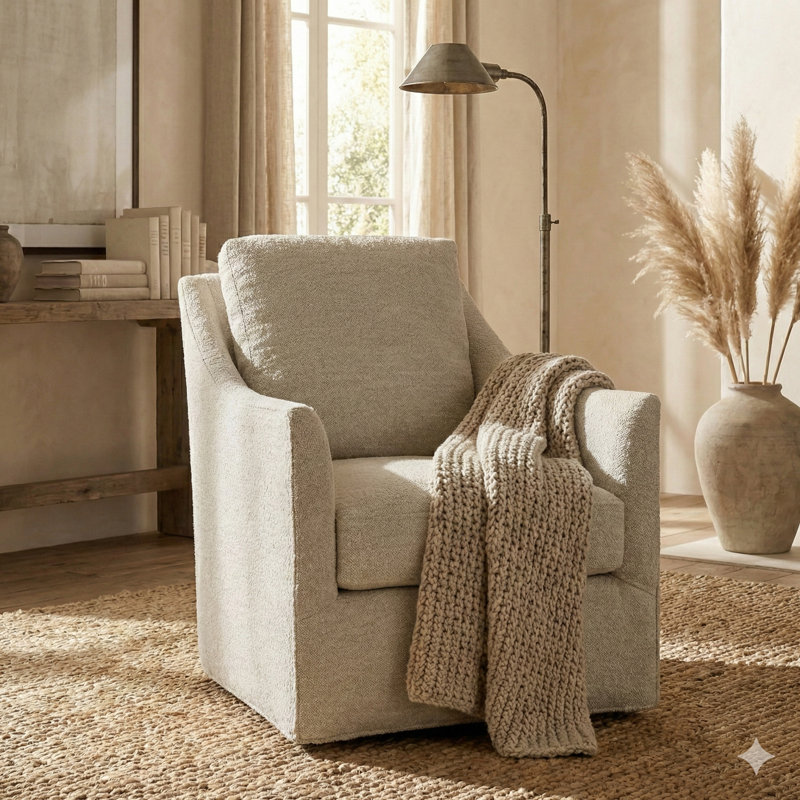 Walter Swivel Chair, Yukon Sand