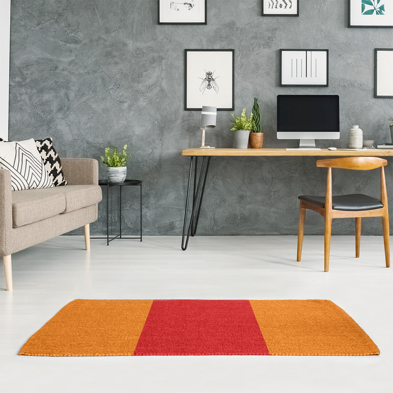 Striped Indoor Rug, Rectangle 5' x 7', No
