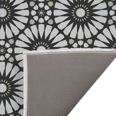 Sylvia Absorbent Non-Skid Rectangular Toilet Mat