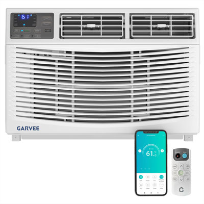 10000 BTU Window AC Unit, Remote Control Air Conditioner, Cools 450 Sq. Ft, 3 Speeds, Quiet, Easy Install
