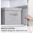 Foldable Storage Bins With Lids, Storage Boxes With Handles, Closet Shelf Organizer, Fabric Storage Baskets For Bedroom, Decorative Storage Containers, Large, Ash Gray, 3-Pack