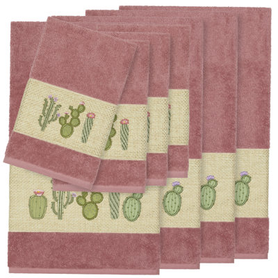 Ensemble de serviettes en coton turc 8 pièces Mila