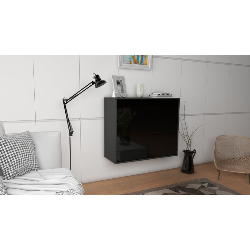 Rosenblum 92cm Sideboard, High Gloss Black