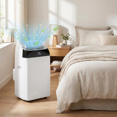 Portable Air Conditioners 12000 BTU 3-In-1 AC Units, Cooling Up to 550 Sq.Ft, Indoor Room AC Units with LCD Display, Remote Control, 24h Timer