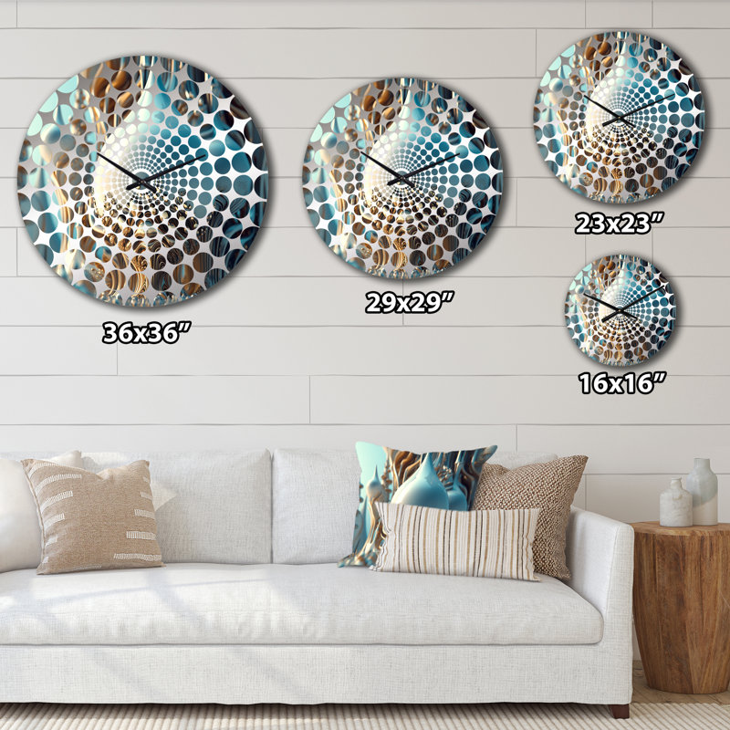 Horloge murale Luecke - Fractals, Grand