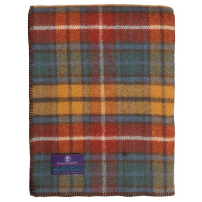 BIGTHROWTartan Hand Woven Throw Blanket
