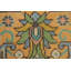 Tapis traditionnel rétro vert 10 x 13