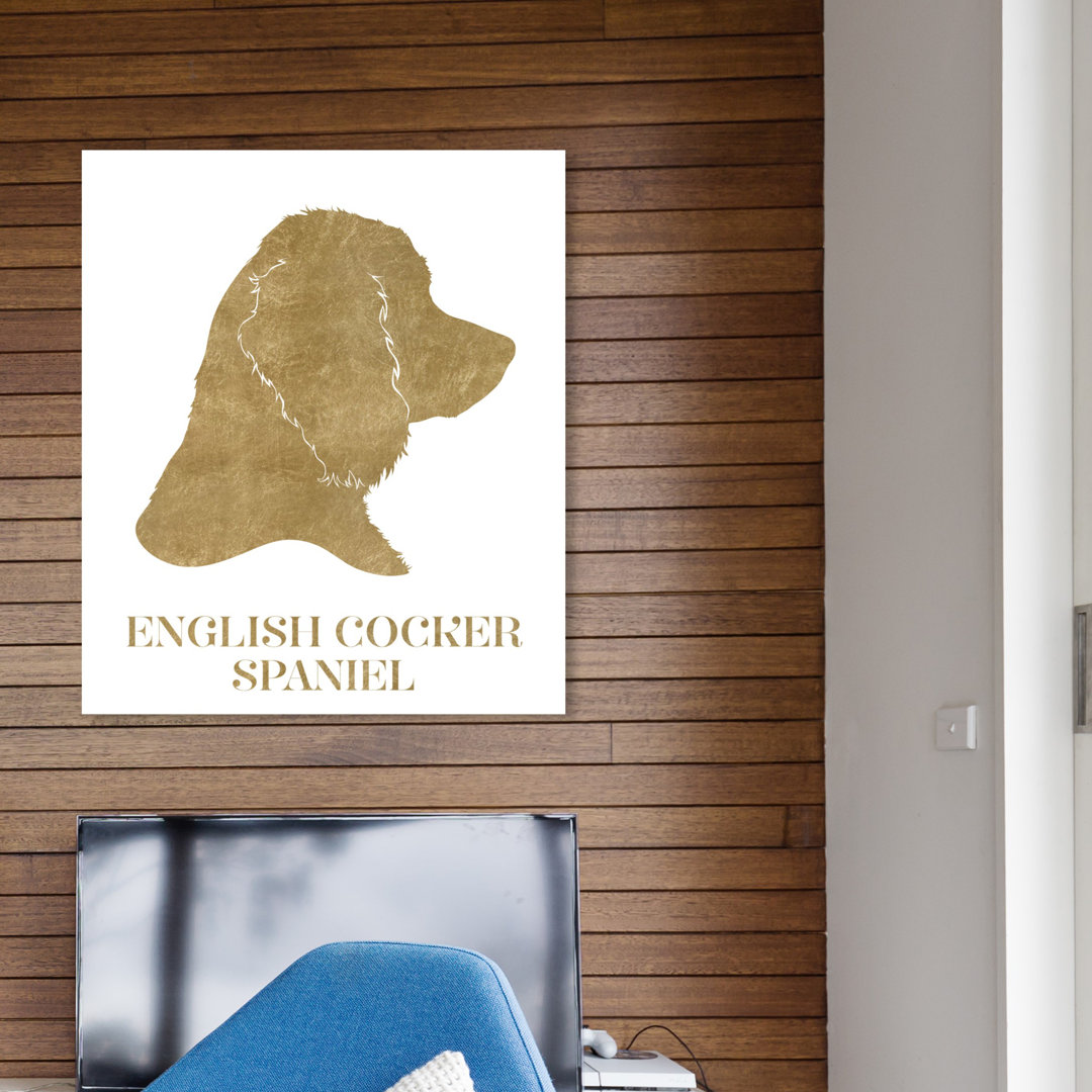 'English Cocker Spaniel' Graphic Art on Wrapped Canvas