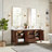 Charnley 72" Double Bath Vanity with White Grain Composite Stone Top-818002271