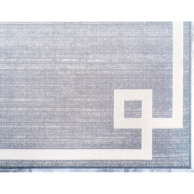Tapis à motif géométrique gris Heights, Rectangle 8 pi x 10 pi