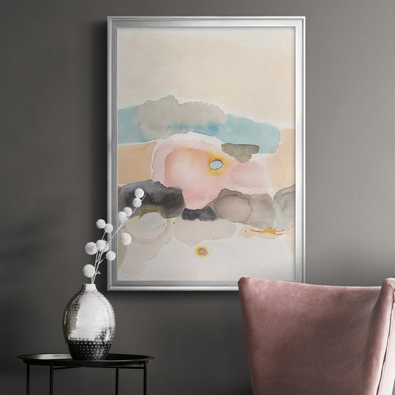 Desert Canyon I, reproduction encadrée de qualité supérieure - prête à être accrochée, H 42,5 po x l 30,5 po x P 1 po, Argent