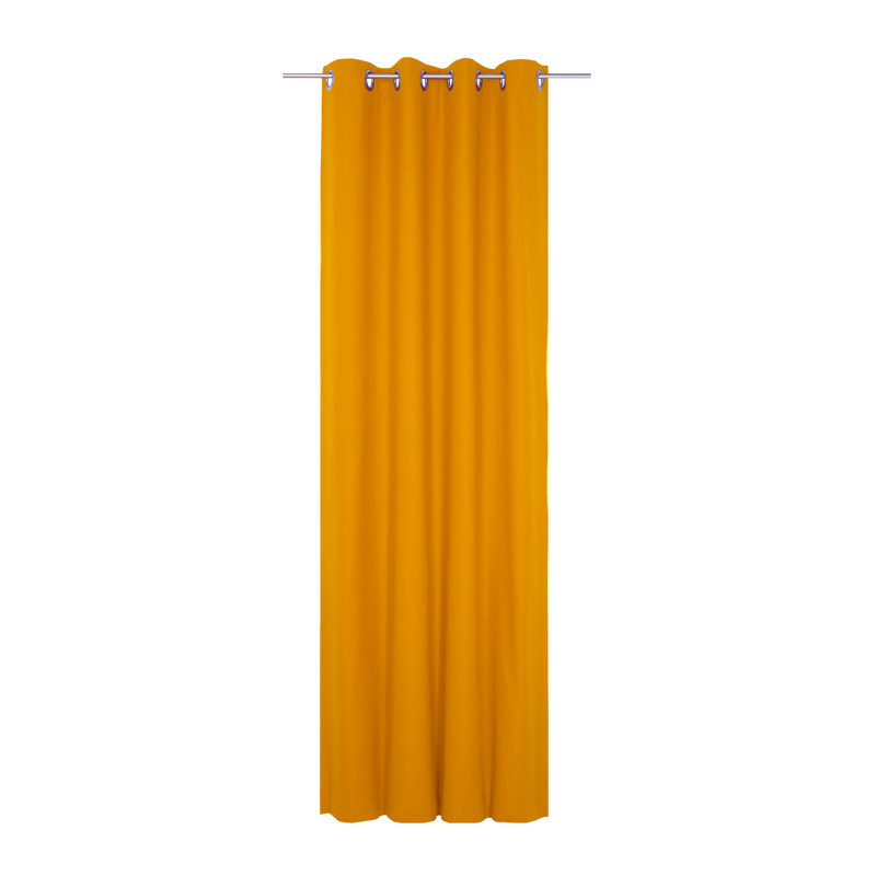 Eisenhauer Cotton Room Darkening Curtain Single Panel, 130cm Width x 175cm Drop, Orange