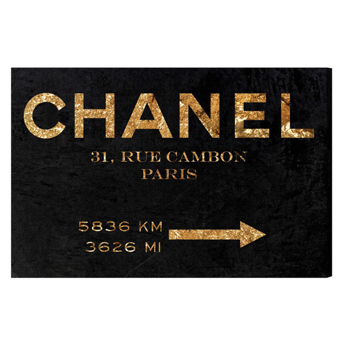 Couture, panneau de signalisation «Night», impression sur toile tendue, H 16 po x l 24 po, Toile tendue
