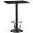 Basnight Rectangular Laminate Table Top with Round Bar Height Table Base and Foot Ring-1068121043-996241398