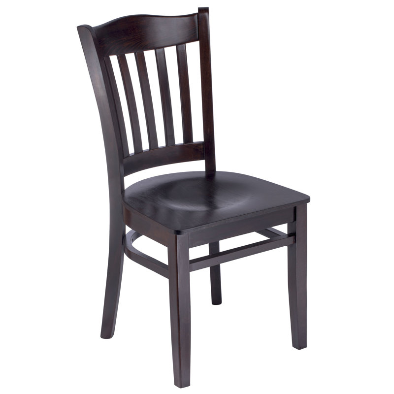 Darlington 18'' H Beech Solid Wood Side Chair, Walnut