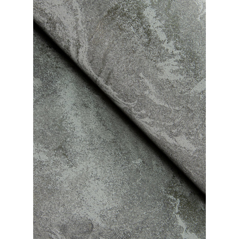 Meness Abstract Metallic Wallpaper Roll, Gray