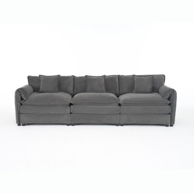 Oversized Deep Seat Sectional Sofa