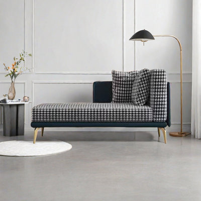 Mélange de coton noir / blanc Serae