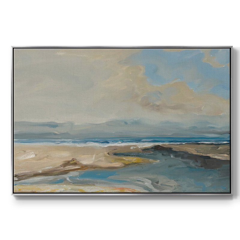 Lincoln Beach, Blanc, Argent, H 27 po x l 41 po x P 2 po
