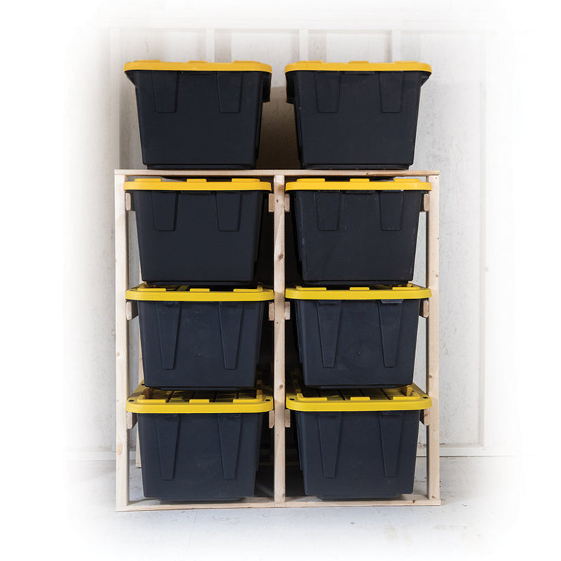 6 - 27 Gallon Tote Rack
