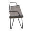 Banc industriel Stefani en noyer antique par Lumisource-688784950