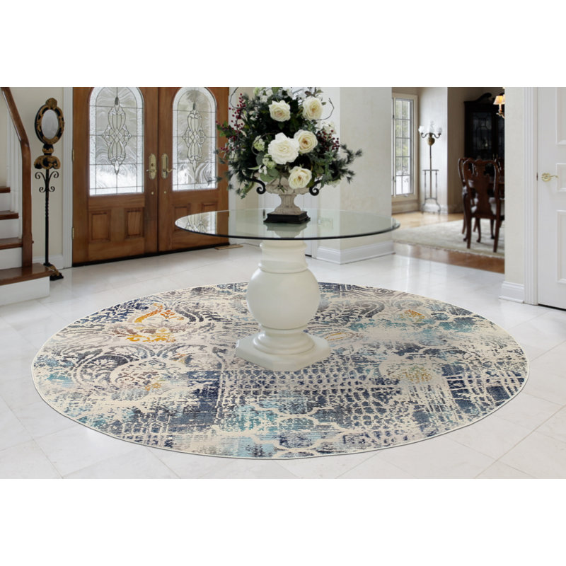 Anselmo Indoor Rug, Round 5'