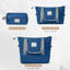 Ensemble de 6 valises rigides avec serrure TSA, comprenant 14/20/24/28 pouces, un sac de voyage extensible, une trousse de toilette étanche et une poignée ajustable (bleu).-131672410-131672412