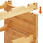 Floor Wine Bottle Rack Brown-75832123
