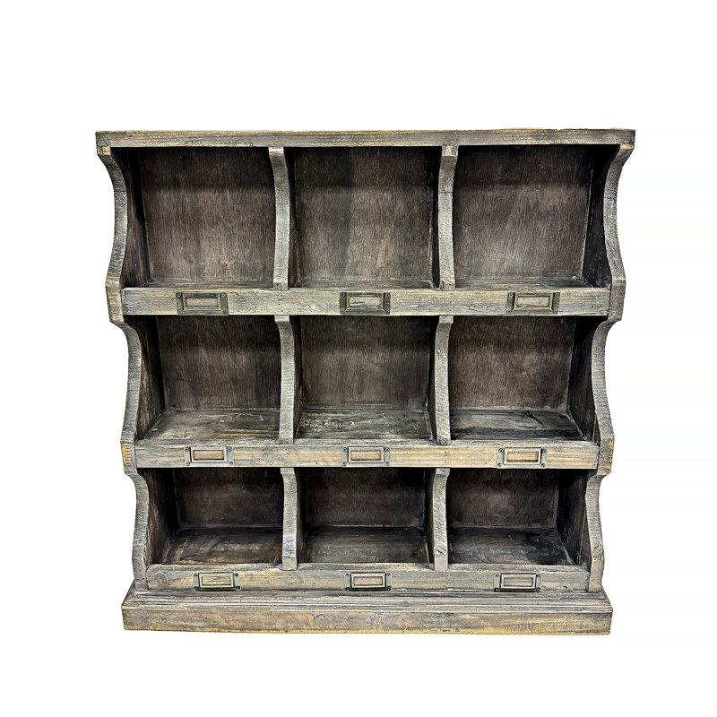 Étagère cubique en bois 9 pièces Tashonda